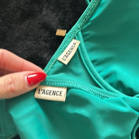 L’AGENCE Jean Bikini set In emerald size small - Picture 4 of 4